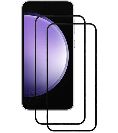 CELLFISH DUO 5D tvrzen sklo pro Samsung Galaxy S23 FE Full-Frame ern 2ks SLEVA 100% na lens 