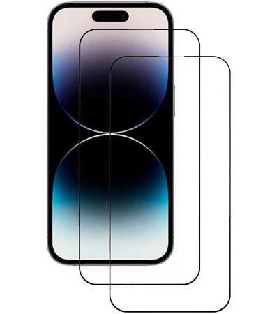 CELLFISH DUO 5D tvrzen sklo pro Apple iPhone 14 Pro Full-Frame ern 2ks