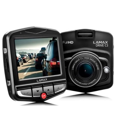 LAMAX C3 kamera do auta ern Samsung EVO Plus microSDXC 128GB + SD adaptr 