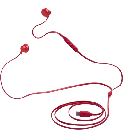 JBL Tune 305C USB-C dr�tov� sluch�tka �erven�