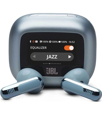 JBL Live Flex 3 bezdrtov sluchtka s dotykovm displejem a potlaenm hluku ern Tech-Protect PC6X6 prodluovac kabel 2m 6x zsuvka, 3x USB-A 3x USB-C 