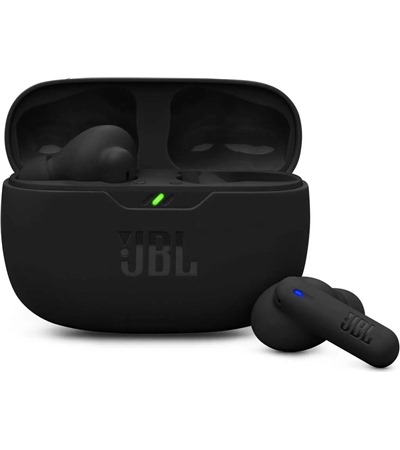 JBL Wave Beam 2 bezdrtov sluchtka s aktivnm potlaenm hluku ern Tech-Protect PC6X6 prodluovac kabel 2m 6x zsuvka, 3x USB-A 3x USB-C 