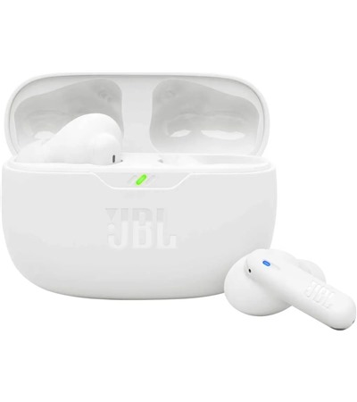 JBL Wave Beam 2 bezdr�tov� sluch�tka s aktivn�m potla�en�m hluku b�l� Tech-Protect PC6X6 prodlu�ovac� kabel 2m 6x z�suvka, 3x USB-A 3x USB-C 