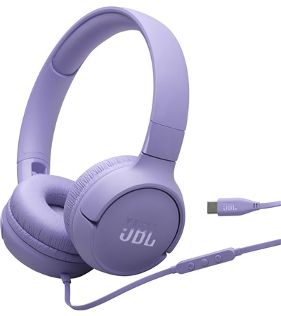 JBL Tune 520C USB-C dr�tov� n�hlavn� sluch�tka fialov� Tech-Protect PC6X6 prodlu�ovac� kabel 2m 6x z�suvka, 3x USB-A 3x USB-C 