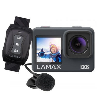 LAMAX X9.2 akn kamera ern Kingston microSDXC 128GB Canvas Select Plus + SD adaptr ,ADATA Premier Class microSDHC 32GB + SD adaptr ,LDNIO SC10610 prodluovac kabel 2m 10x zsuvka, 5x USB-A, 1x USB-C bl ,Samsung EVO Plus microSDXC 128GB + SD adaptr 