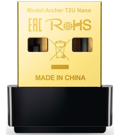 TP-Link Archer T2U Nano Wi-Fi 5 adapt�r �ern� Tech-Protect PC6X6 prodlu�ovac� kabel 2m 6x z�suvka, 3x USB-A 3x USB-C 