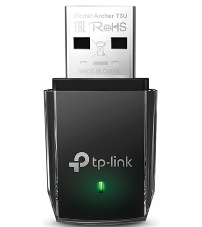 TP-Link Archer T3U Wi-Fi 5 adaptr LDNIO SC10610 prodluovac kabel 2m 10x zsuvka, 5x USB-A, 1x USB-C bl