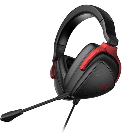 ASUS ROG Delta S Core hern sluchtka ern ASUS TUF Gaming P1 hern podloka pod my ern ,Tech-Protect PC6X6 prodluovac kabel 2m 6x zsuvka, 3x USB-A 3x USB-C 