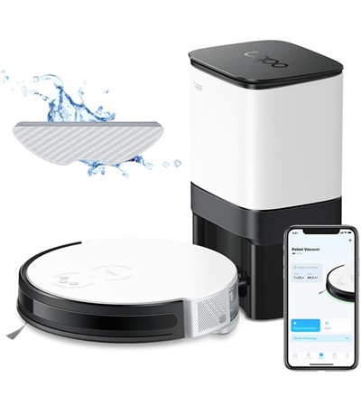 TP-Link Tapo RV10 Plus robotick vysava bl Tech-Protect PC6X6 prodluovac kabel 2m 6x zsuvka, 3x USB-A 3x USB-C 