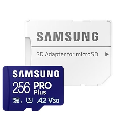 Samsung PRO Plus microSDXC 256GB + USB-A adaptr