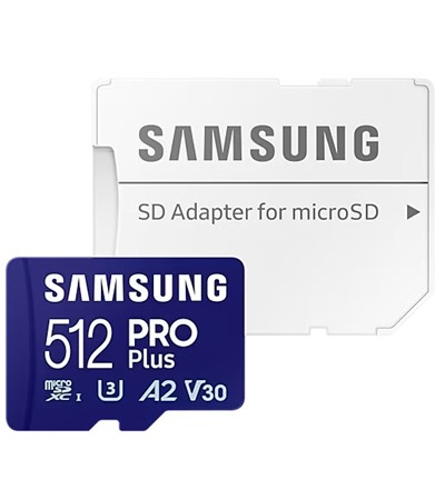 Samsung PRO Plus microSDXC 512GB + USB-A adapt�r