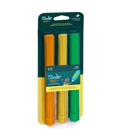 3Doodler n�pl� ECO-PCL pro 3D pero Start+ 75ks - �erven�, modr�, b�l�