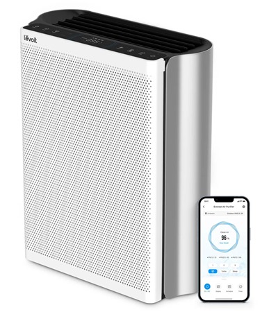 Levoit EverestAir Smart istika vzduchu bl Levoit EverestAir LRF-E551-WEUR filtr ,Tech-Protect PC6X6 prodluovac kabel 2m 6x zsuvka, 3x USB-A 3x USB-C 