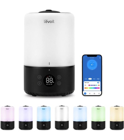 Levoit DUAL200S Pro zvlhova vzduchu erb Levoit sada vodnch filtr do ndre zvlhova 10ks ,Levoit sada aroma podloek pro zvlhovae 16ks ,Tech-Protect PC6X6 prodluovac kabel 2m 6x zsuvka, 3x USB-A 3x USB-C 