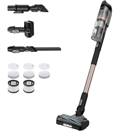 Levoit LVAC-300 Plus 6v1 Aku Turbo Cyclone tyov vysava ern Tech-Protect PC6X6 prodluovac kabel 2m 6x zsuvka, 3x USB-A 3x USB-C 