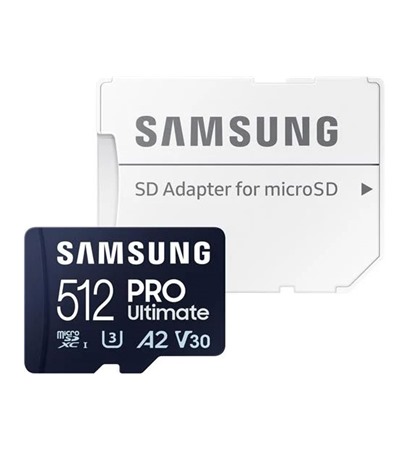 Samsung PRO Ultimate microSDXC 512GB + SD adaptr