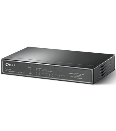 TP-Link TL-SG1008P switch ern C-TECH patchcord Cat5e UTP, 10m ed sov kabel ,C-TECH patchcord Cat5e UTP, 5m ed sov kabel ,C-TECH patchcord Cat5e UTP, 3m ed sov kabel 