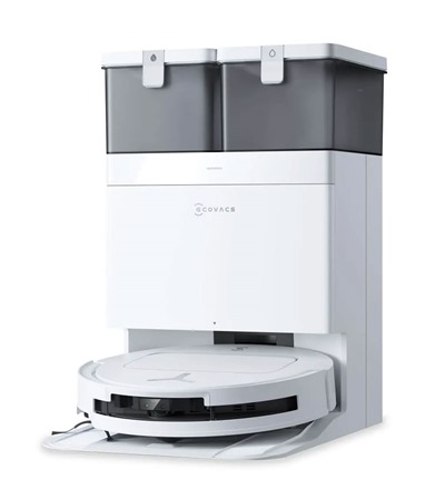 Ecovacs Deebot T50 Pro Omni robotick vysava se samoitnm bl Tech-Protect PC6X6 prodluovac kabel 2m 6x zsuvka, 3x USB-A 3x USB-C 