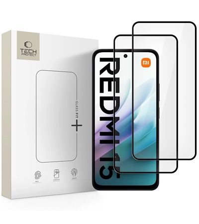 Tech-Protect Glass Fit+ tvrzen� sklo pro Xiaomi Redmi 15 / Redmi 15 5G 2ks �ern�