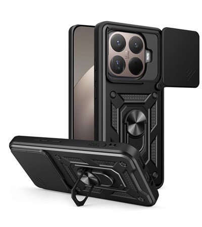 Tech-Protect CamShield zadn� kryt s krytkou kamery / stoj�nkem pro Xiaomi 15T Pro �ern�