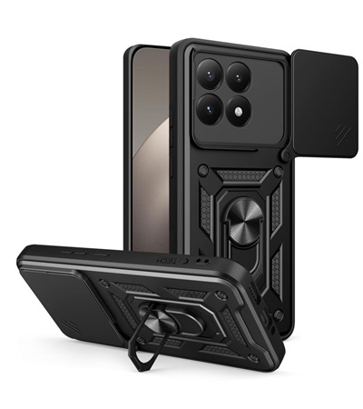 Tech-Protect CamShield zadn� kryt s krytkou kamery / stoj�nkem pro  Xiaomi 15T �ern�