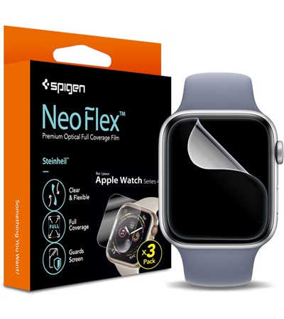 Spigen Film Neo Flex ochranná fólie pro Apple Watch 8 / 7 (41mm) / SE 2022 / 6 / SE / 5 / 4 (40mm) 3ks