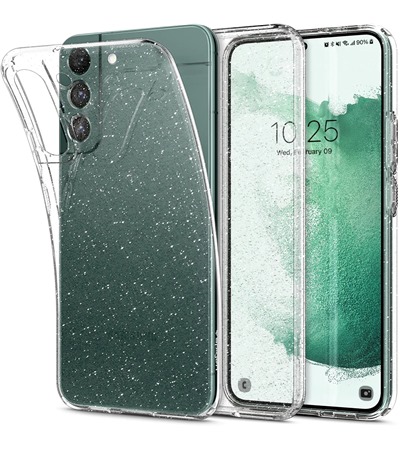 Spigen Liquid Crystal Glitter zadní kryt pro Samsung Galaxy S22 čirý