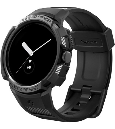 Spigen Rugged Armor Pro emnek s krytem pro Google Pixel Watch / Watch 2 ern