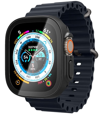 Spigen Thin Fit 360 pouzdro s tvrzenm sklem pro Apple Watch Ultra 49mm ern