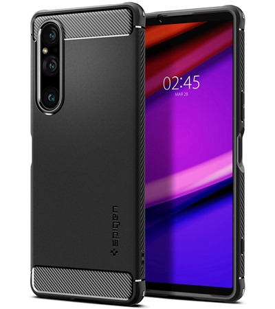 Spigen Rugged Armor odoln zadn kryt pro SONY Xperia 1 V ern