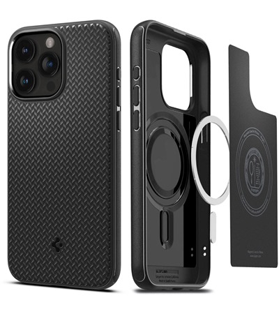 Spigen Mag Armor zadn� kryt s podporou MagSafe pro Apple iPhone 15 Pro Max �ern�