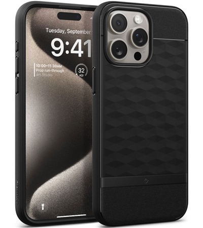 Spigen Caseology Parallax zadn kryt s podporou MagSafe pro Apple iPhone 15 Pro Max ern