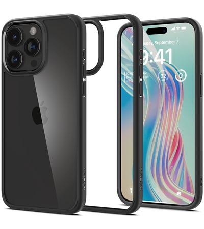 Spigen Ultra Hybrid zadn� kryt pro Apple iPhone 15 Pro �ern�/matn�