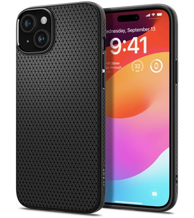Spigen Liquid Air zadn kryt pro Apple iPhone 15 ern