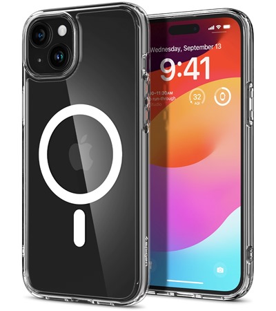 Spigen Ultra Hybrid Mag zadn� kryt s podporou MagSafe pro Apple iPhone 15 b�l�