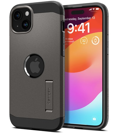 Spigen Tough Armor odoln� zadn� kryt s podporou MagSafe pro Apple iPhone 15 �ed�