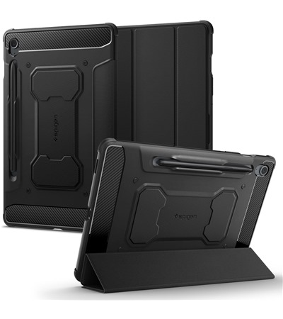 Spigen Rugged Armor Pro flipov pouzdro pro Samsung Galaxy Tab S9 FE ern