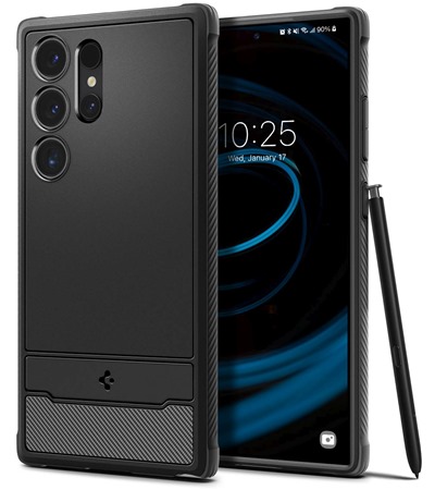 Spigen Rugged Armor odoln� zadn� kryt pro Samsung Galaxy S24 Ultra �ern�