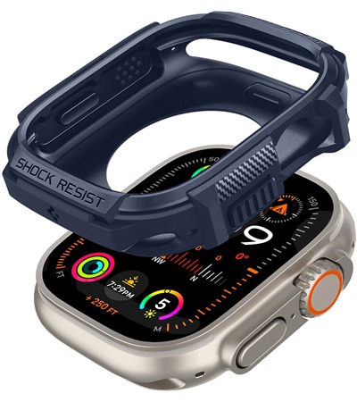 Spigen Rugged Armor pouzdro pro Apple Watch Ultra 2/1 49mm modr