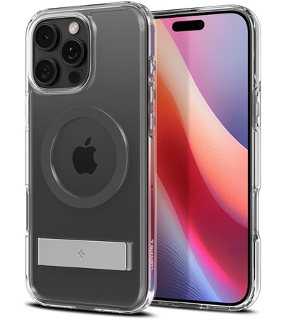 Spigen Ultra Hybrid S zadn� kryt s podporou MagSafe a stoj�nkem pro Apple iPhone 16 Pro Max �ir�