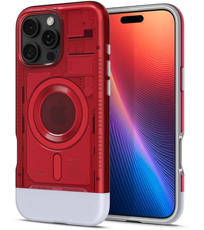 Spigen Classic C1 zadn� kryt s podporou MagSafe pro Apple iPhone 16 Pro Max �erven�