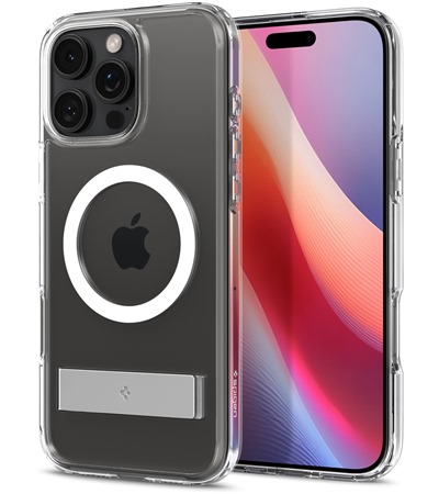 Spigen Ultra Hybrid S zadn� kryt s podporou MagSafe a stoj�nkem pro Apple iPhone 16 Pro �ir�