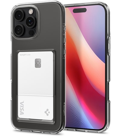 Spigen Crystal Slot zadn kryt s drkem na kartu pro Apple iPhone 16 Pro ir