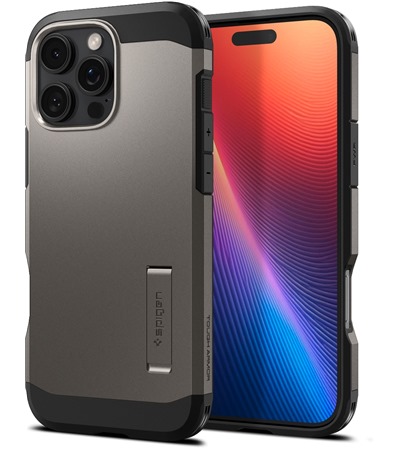 Spigen Tough Armor odoln� zadn� kryt s podporou MagSafe pro Apple iPhone 16 Pro �ed�