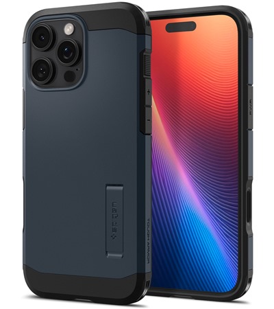 Spigen Tough Armor T odoln� zadn� kryt s podporou MagSafe a stoj�nkem pro Apple iPhone 16 Pro Max �ern�