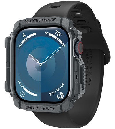 Spigen Rugged Armor pouzdro pro Apple Watch Series 10 46mm �ern�