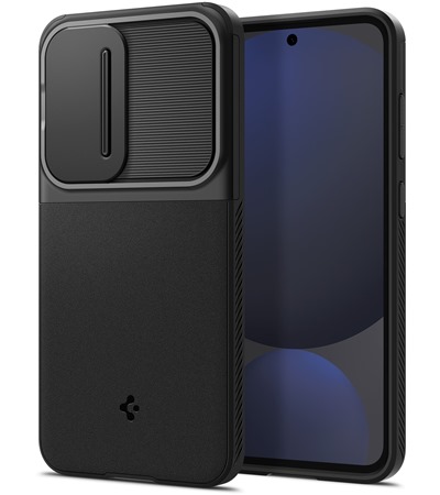 Spigen Optik Armor zadn� kryt s krytkou kamery pro Samsung Galaxy S24 FE �ern�