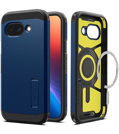 Spigen Tough Armor odoln� zadn� kryt s podporou MagSafe pro Google Pixel 9a modr�