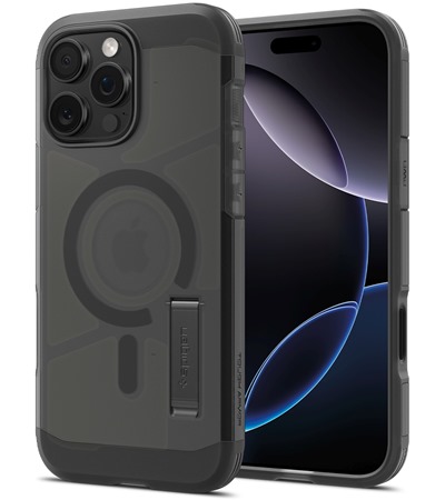Spigen Tough Armor T odoln zadn kryt s podporou MagSafe a stojnkem pro Apple iPhone 16 Pro matn