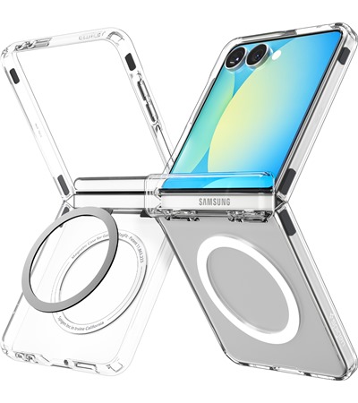 Spigen Ultra Hybrid Pro zadn kryt s podporou MagSafe pro Samsung Galaxy Z Flip7 bl